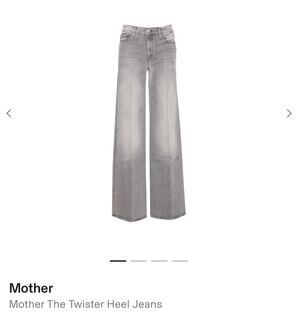 Mother the Twister Heel Denim Jeans. Grey Wash. NWOT.
